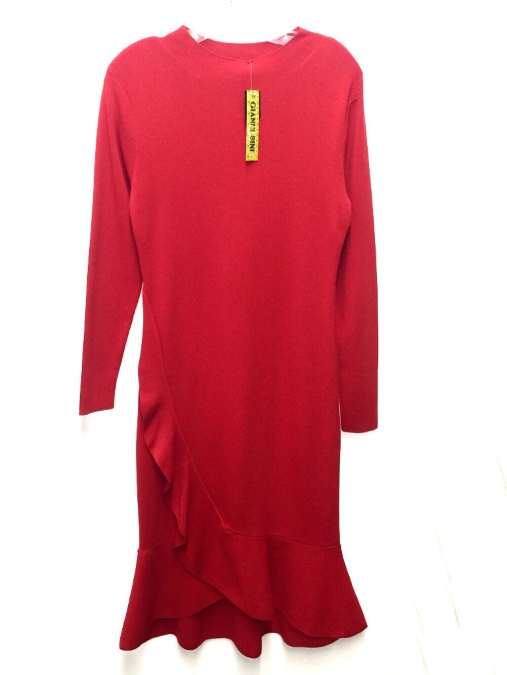 NWT Gianni Bini Red long sleeve knit dress, Size Large